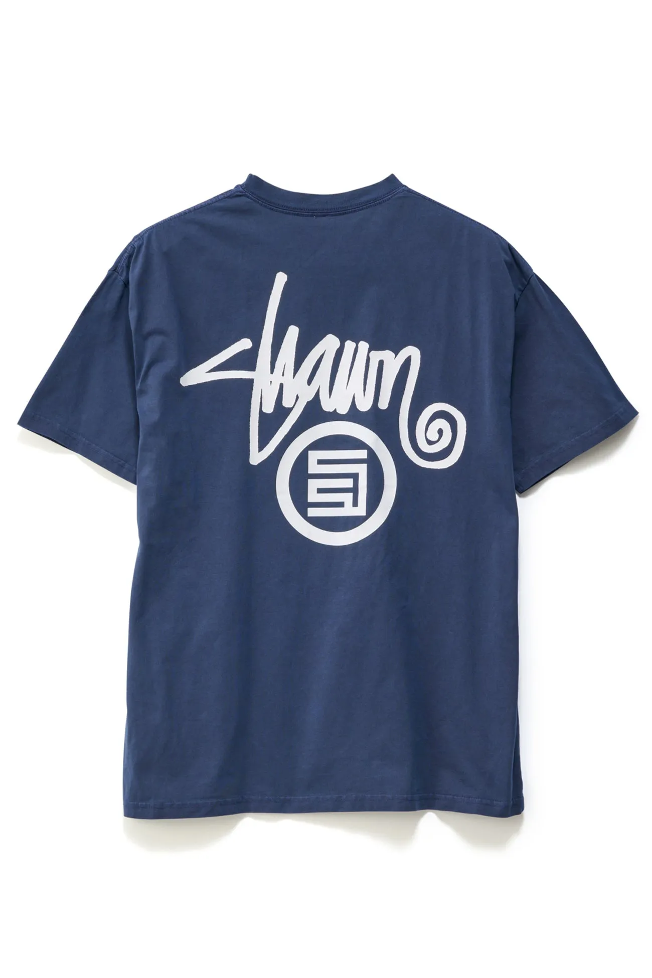 Shawn Dot Tee Washed Navy SlimFit