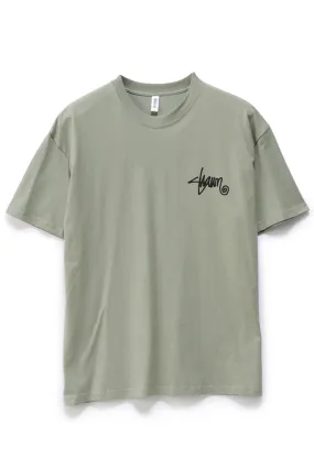 Soft and Stylish Shawn Script Tee Seagrass