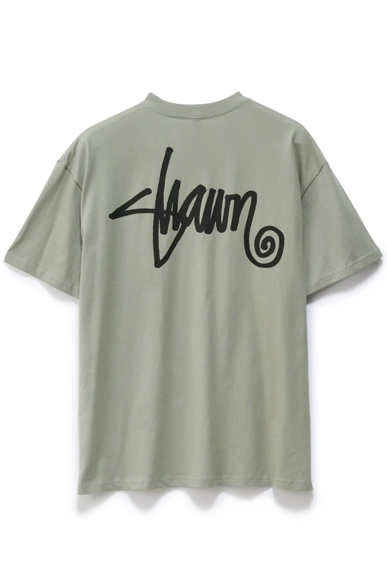 Shawn Script Tee Seagrass Ultra Soft Blend PreShrunkCotton
