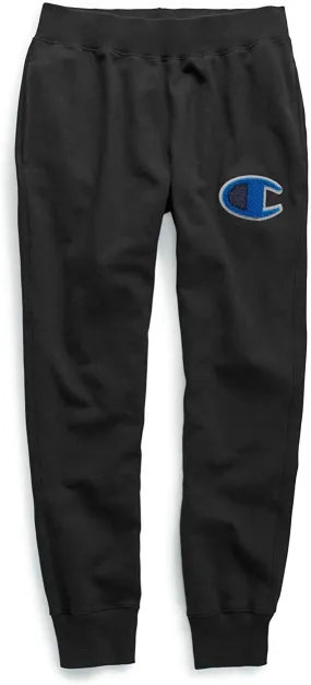 Reverse Weave Jogger Pants Leather Mock neck
