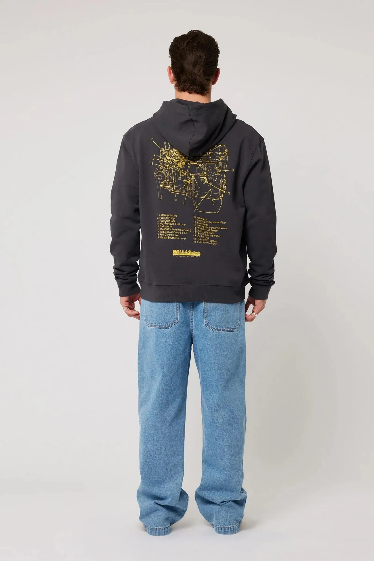 Shift Hoodie Sulphur Black Embellished Trim