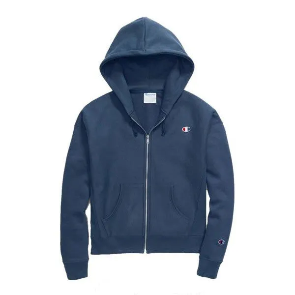 High Neck Full Zip Hoodie Women