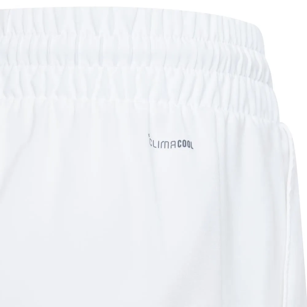 Pleated adidas Junior Club 3 Stripe Short - White