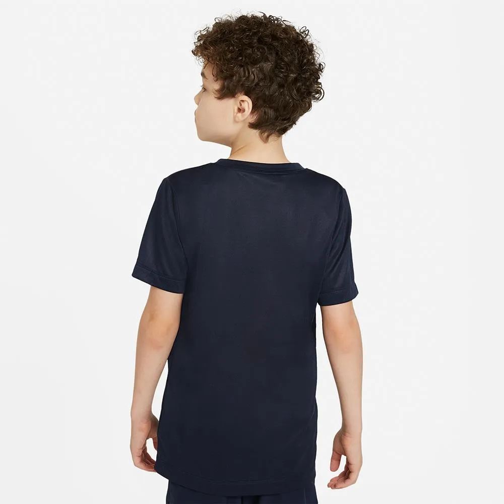 Nylon Material Nike Boys Rafa Tee - Obsidian
