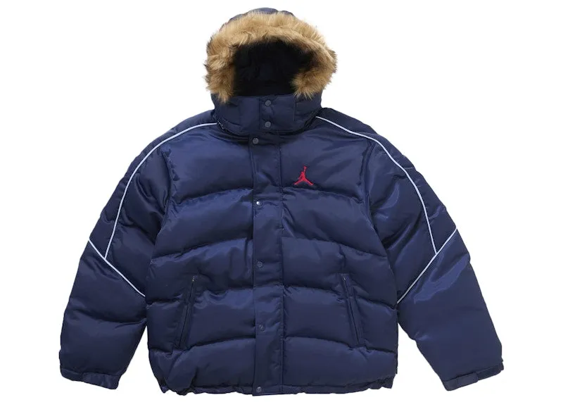 Supreme Jordan Puffer Jacket Navy Anti Bacterial