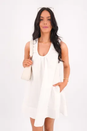 Smart Design Shade Glow Zahni Mini Dress White