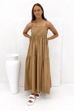 Nell Maxi Dress Brown Perfect Comfort Wear