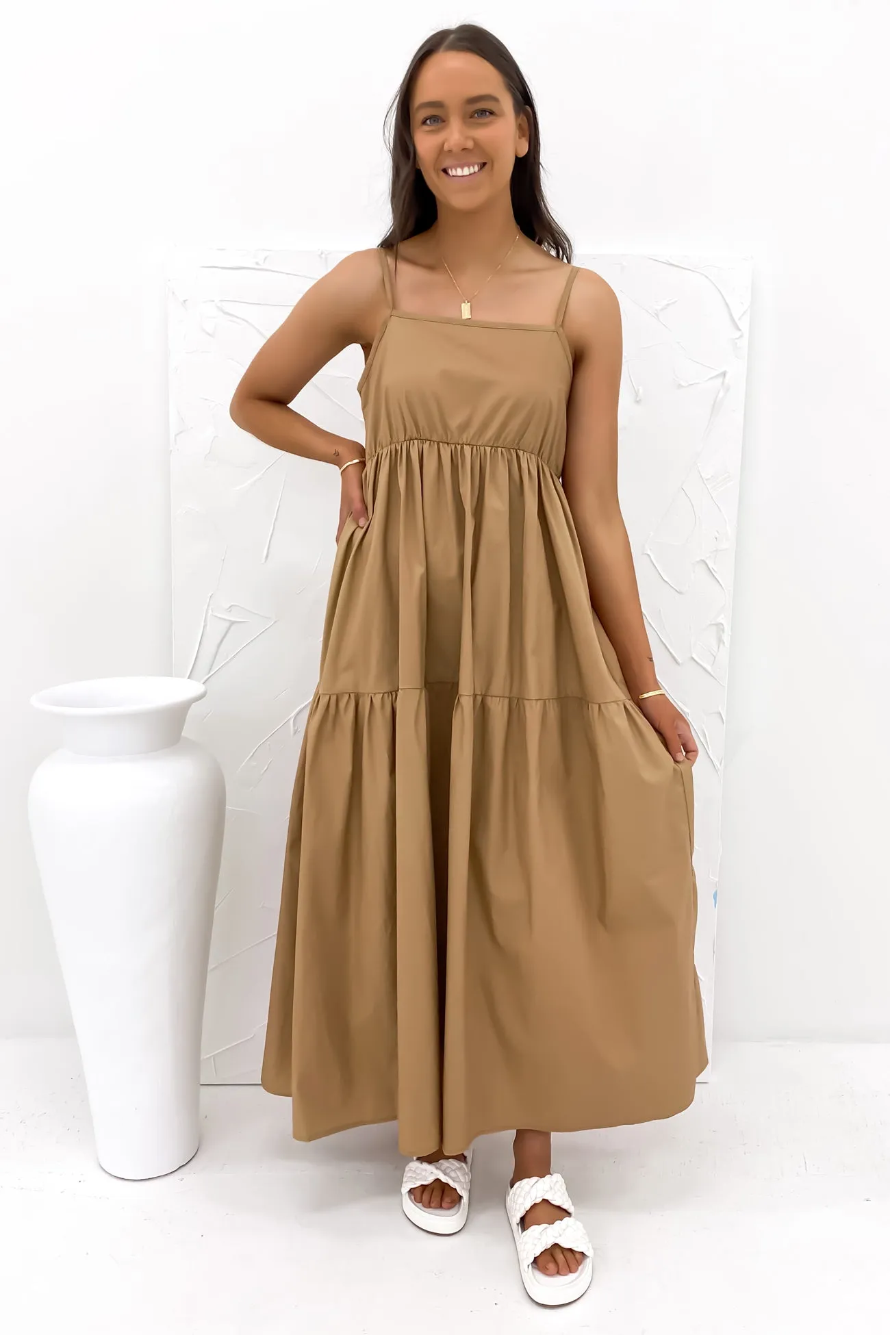 Luxe Appeal Nell Maxi Dress Brown