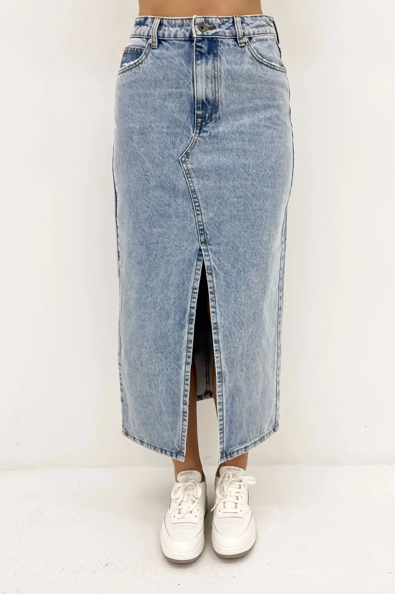 Eva Maxi Skirt Light Blue Day To Night