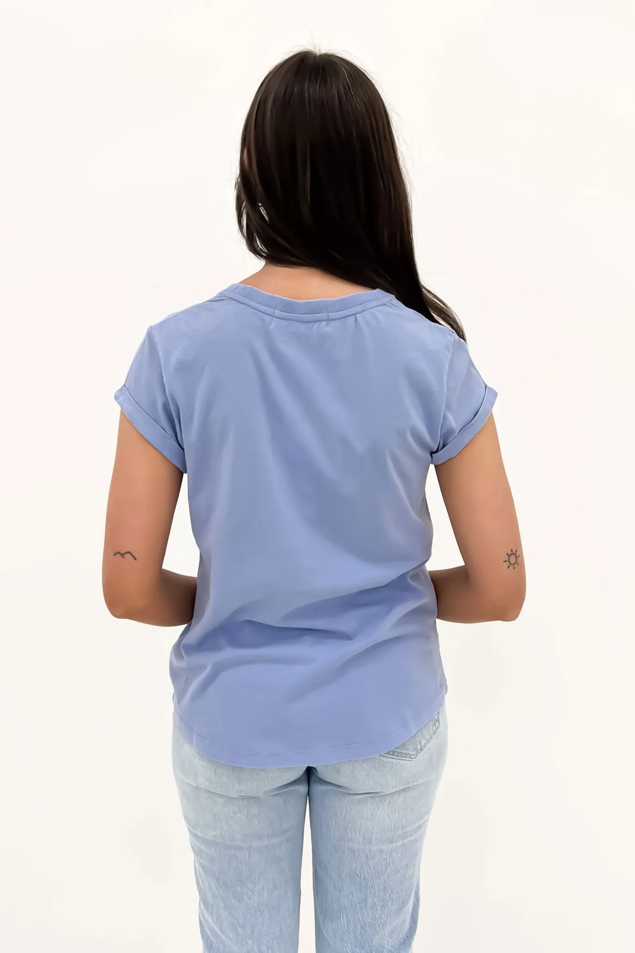 Signature Tee Light Blue Stylish