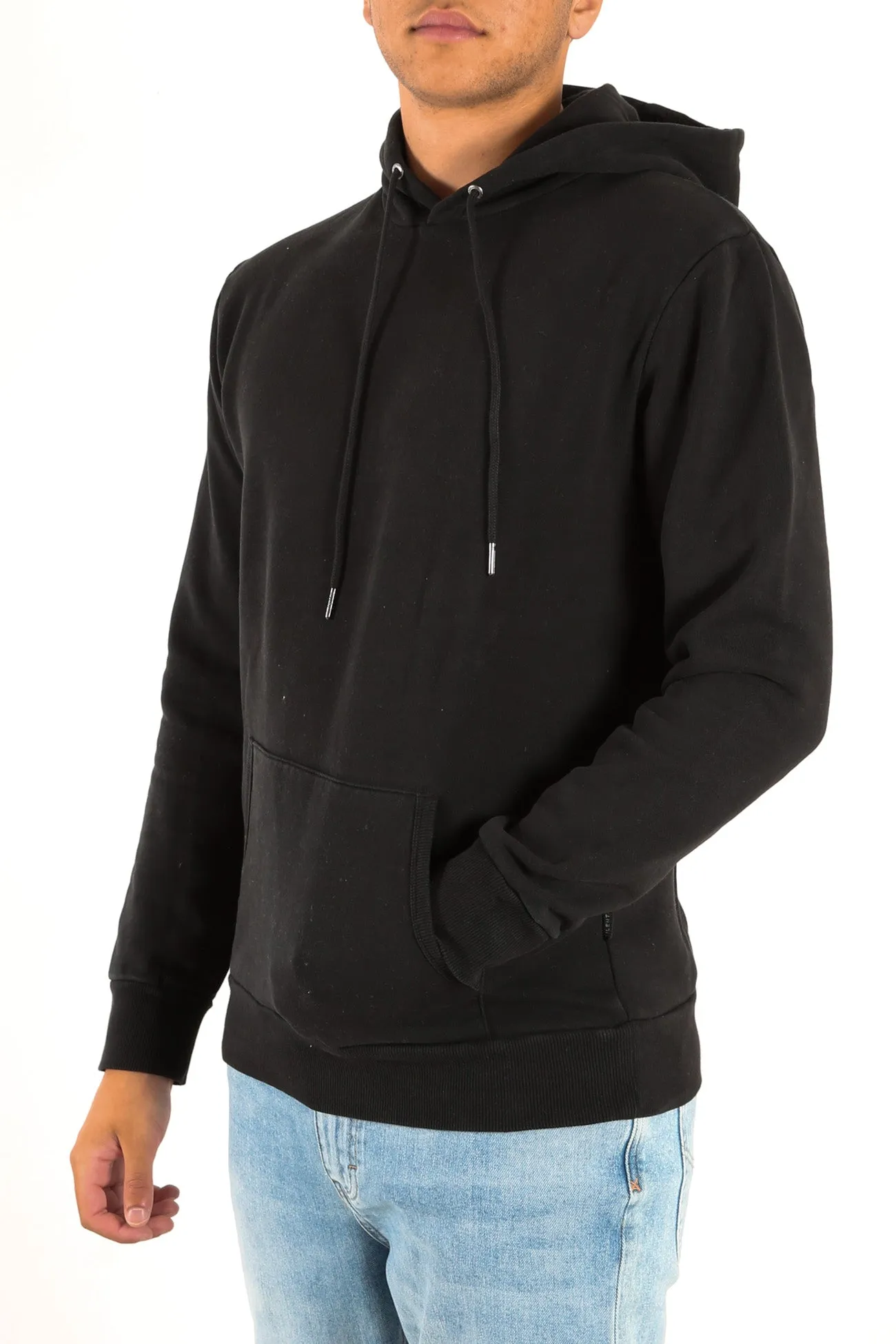 Cuffs Adjust Silent Hoody Washed Black