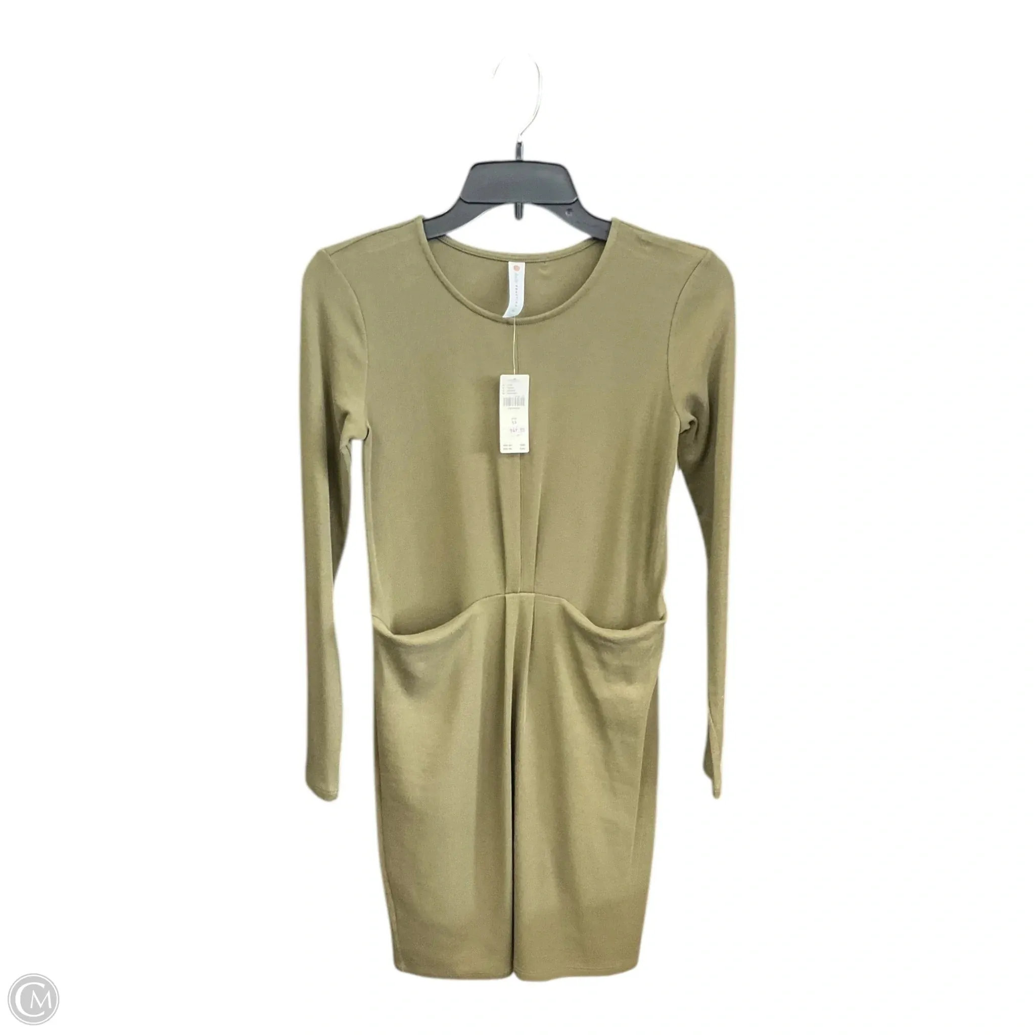 Natural Tones Work Mood Dress Casual Short By Anthropologie In Green, Size: Xs