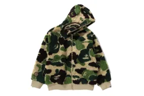 Steam Safe Durable Design Bape Abc Camo Boa Shark Relaxed Fit Hoodie Green