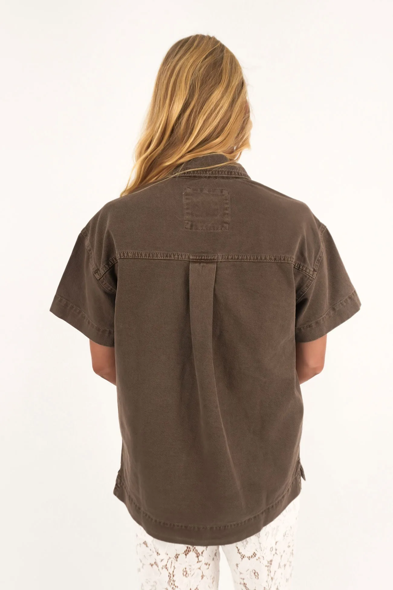 Work Appropriate Simi Denim Shirt Cocoa
