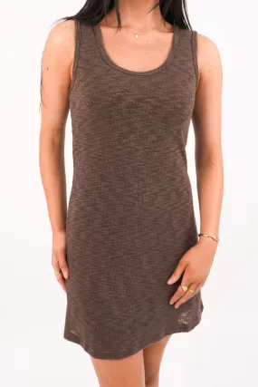Leonie Mini Dress Chocolate Simple Picnic Work Hot