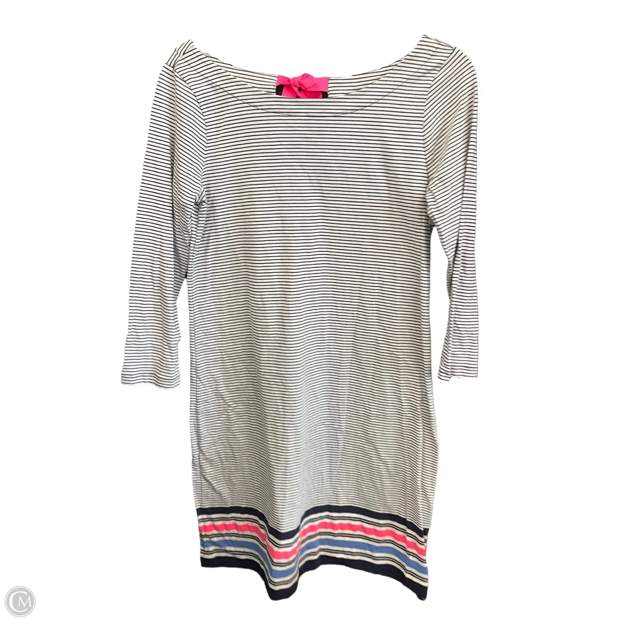 Dress Casual Short By Lilly Pulitzer In Striped Pattern, Size: S Summer Ease Matte Fabric