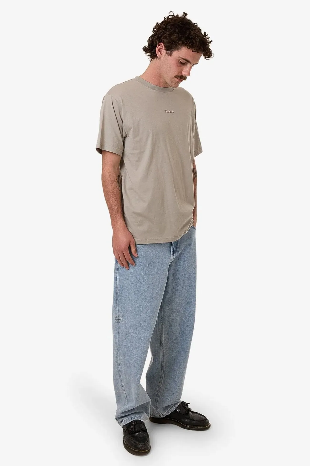 Minimal Thrills Merch Fit Tee String Essential Top