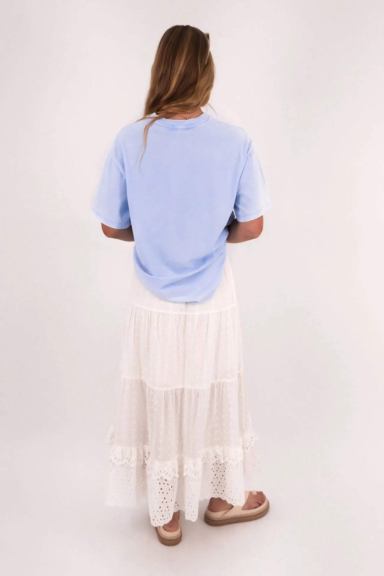 Sirene Midi Skirt White Daily Mood
