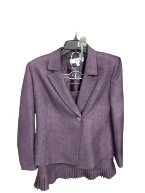 Skirt Suit 2pc By Le Suit In Purple, Size: 8p A-Line