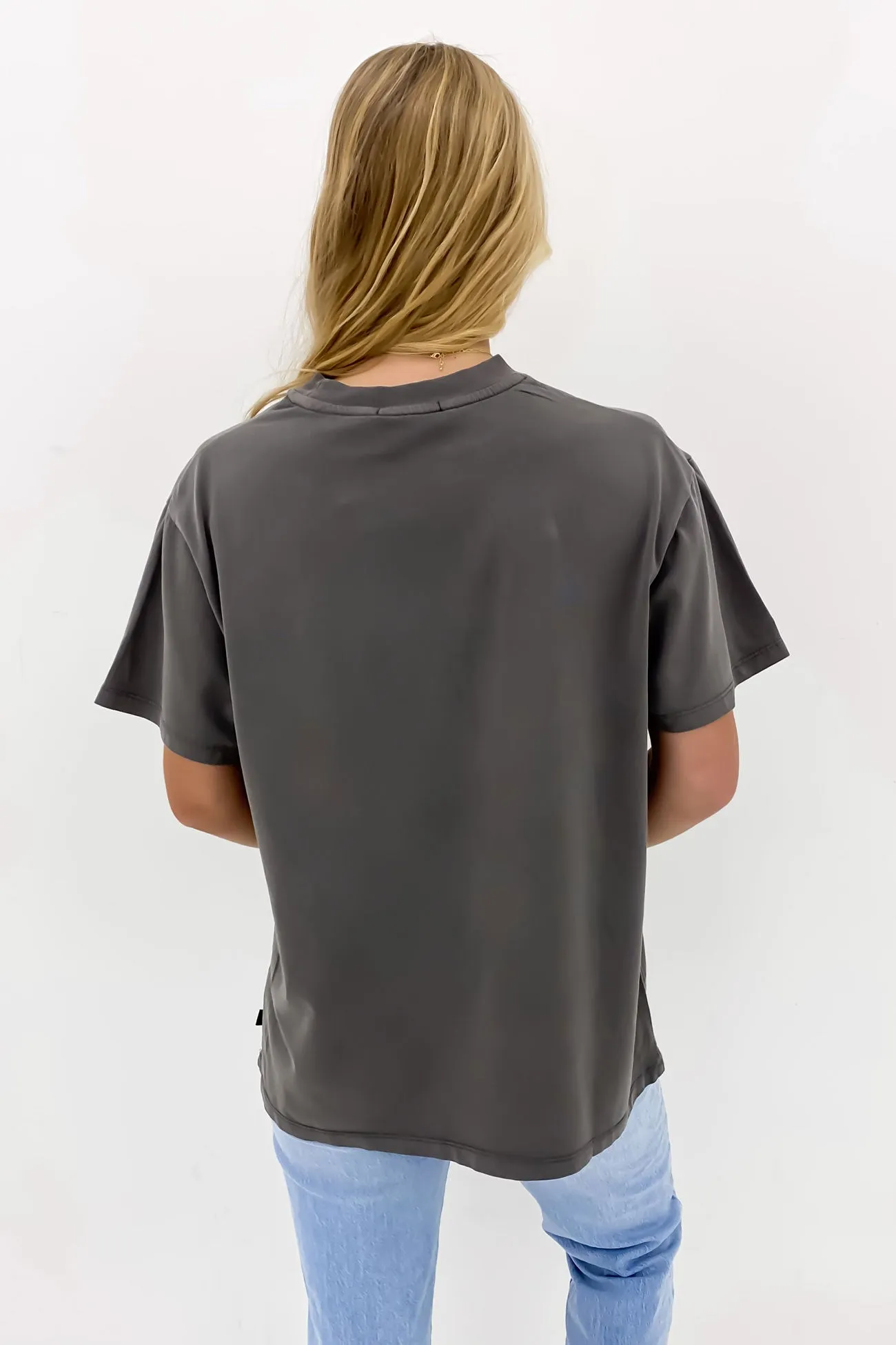 Sky Dance Oversized Tee Charcoal Eco Friendly Dyes Gym workout