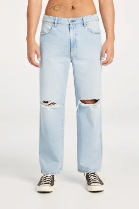 Flexible Waistband Stretch Classic Gym Ready Slacker Jean Blue Crush