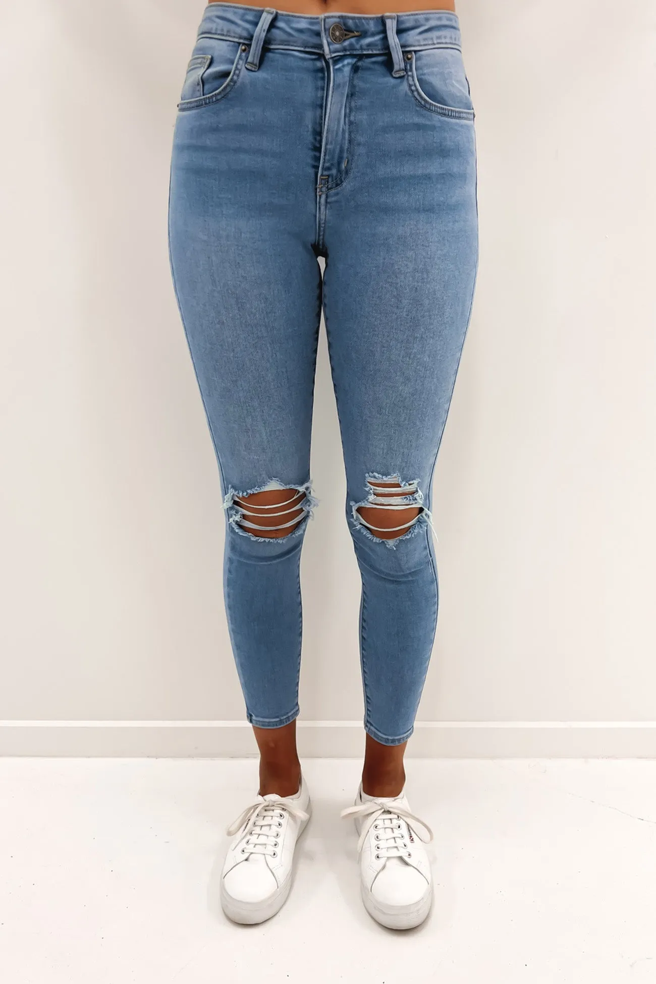 Mid Ankle Skimmer Jean Lunar Destroy Wear It All Student Outfit Streetwear Fan