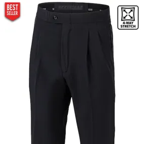 Smitty Pleated 4-Way Stretch Referee Pants Flattering Look