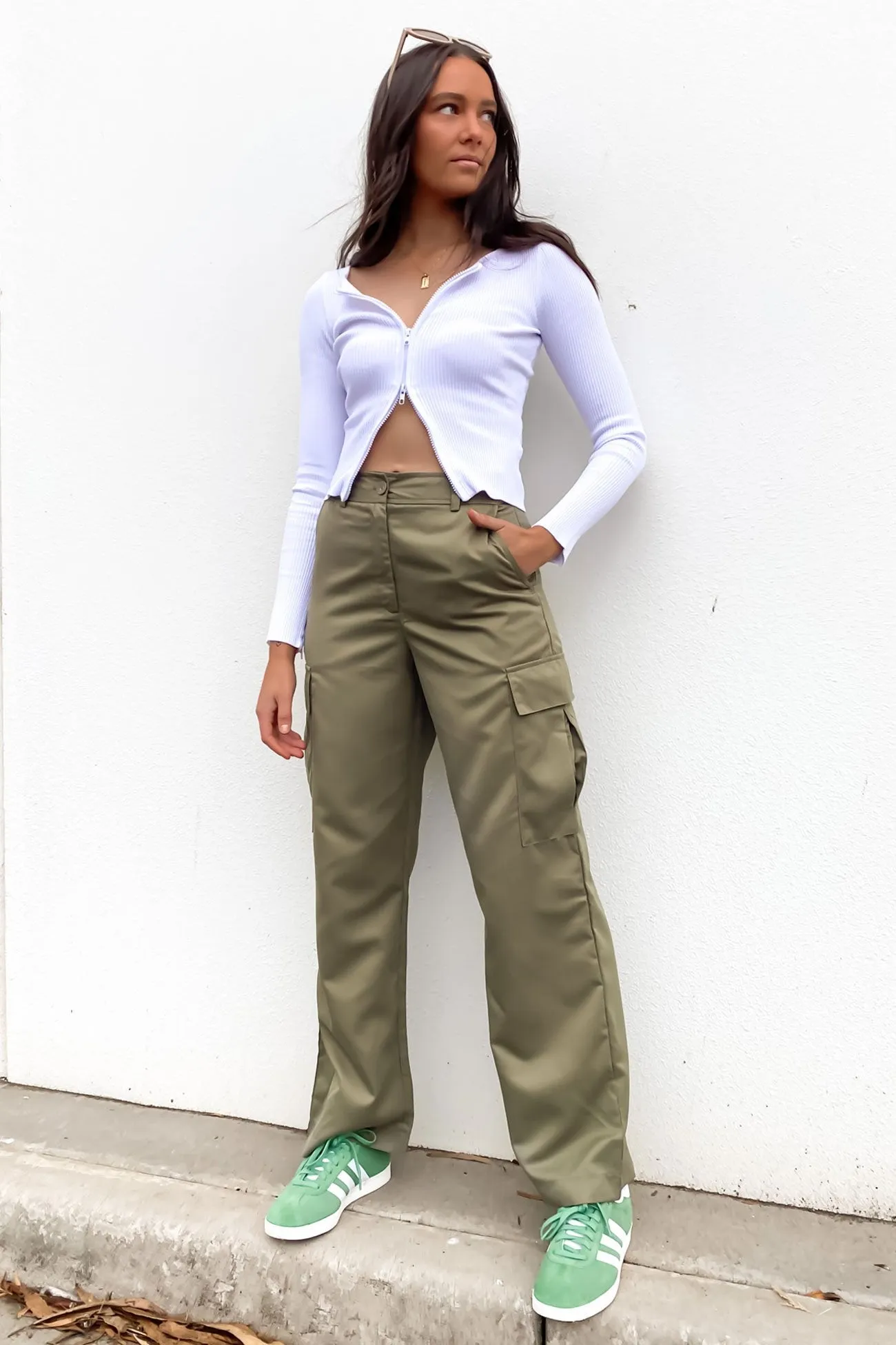 Kourtney Cargo Pant Khaki Classic Design SecureClosureSystem