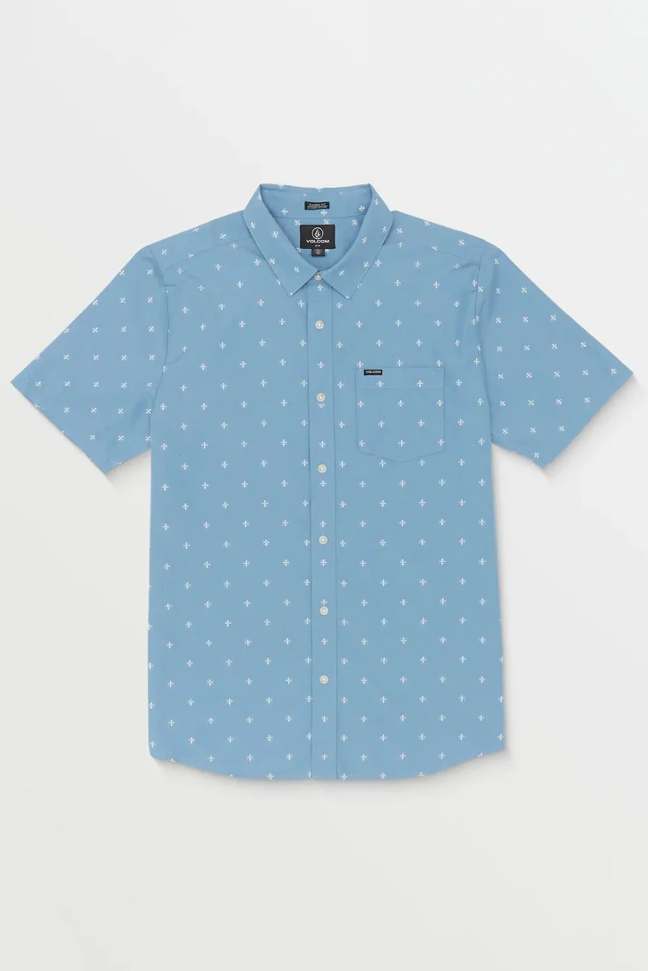 Warm Layers Wardrobe Must-Have Telastone Short Sleeve Shirt Blue Rinse