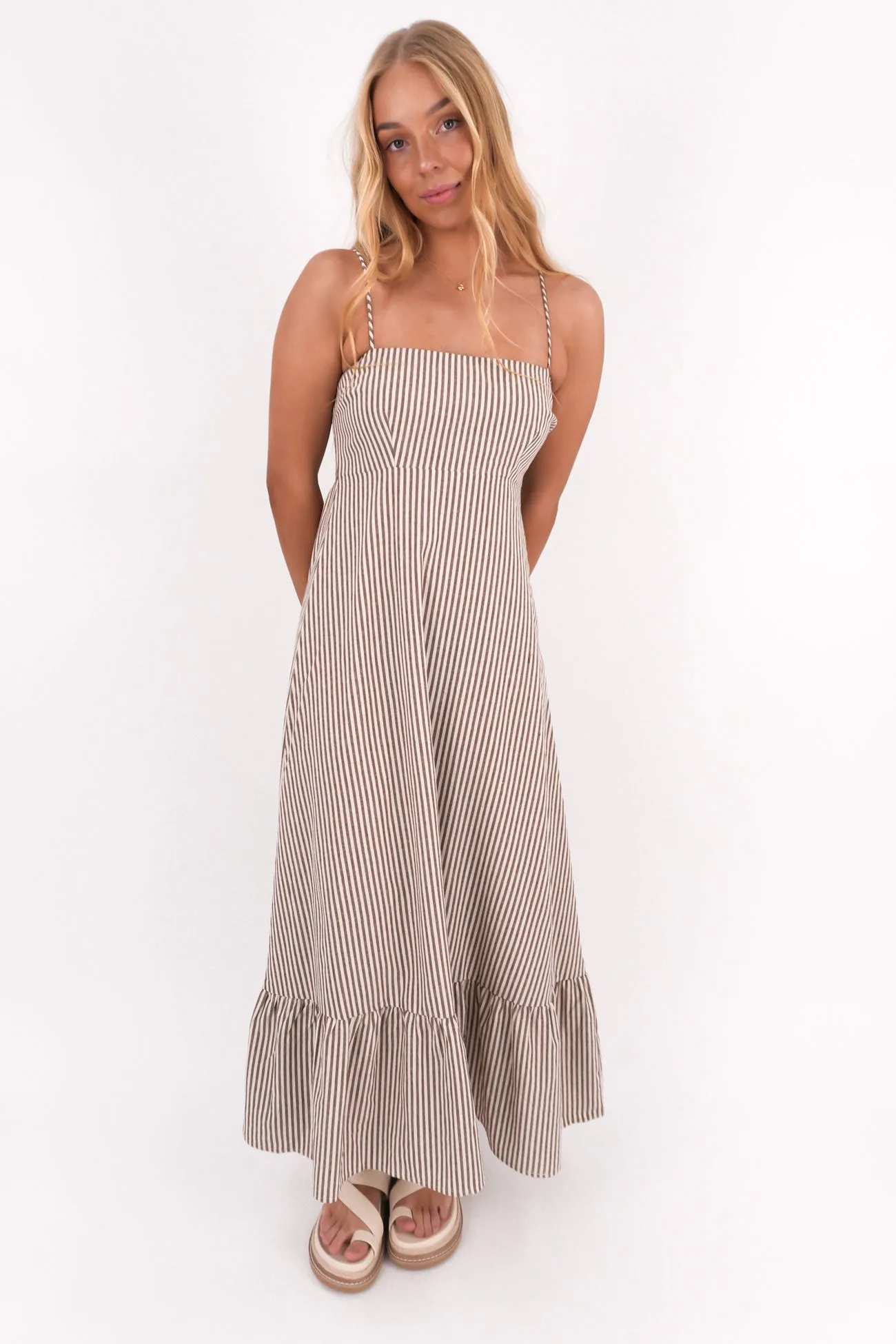Sunday Maxi Dress Chocolate effortless grace Active Moments