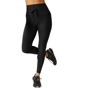 Slim Edge Women's Spacedye Go Pocket Midi Legging Tagless Labeling Eco Friendly Blend