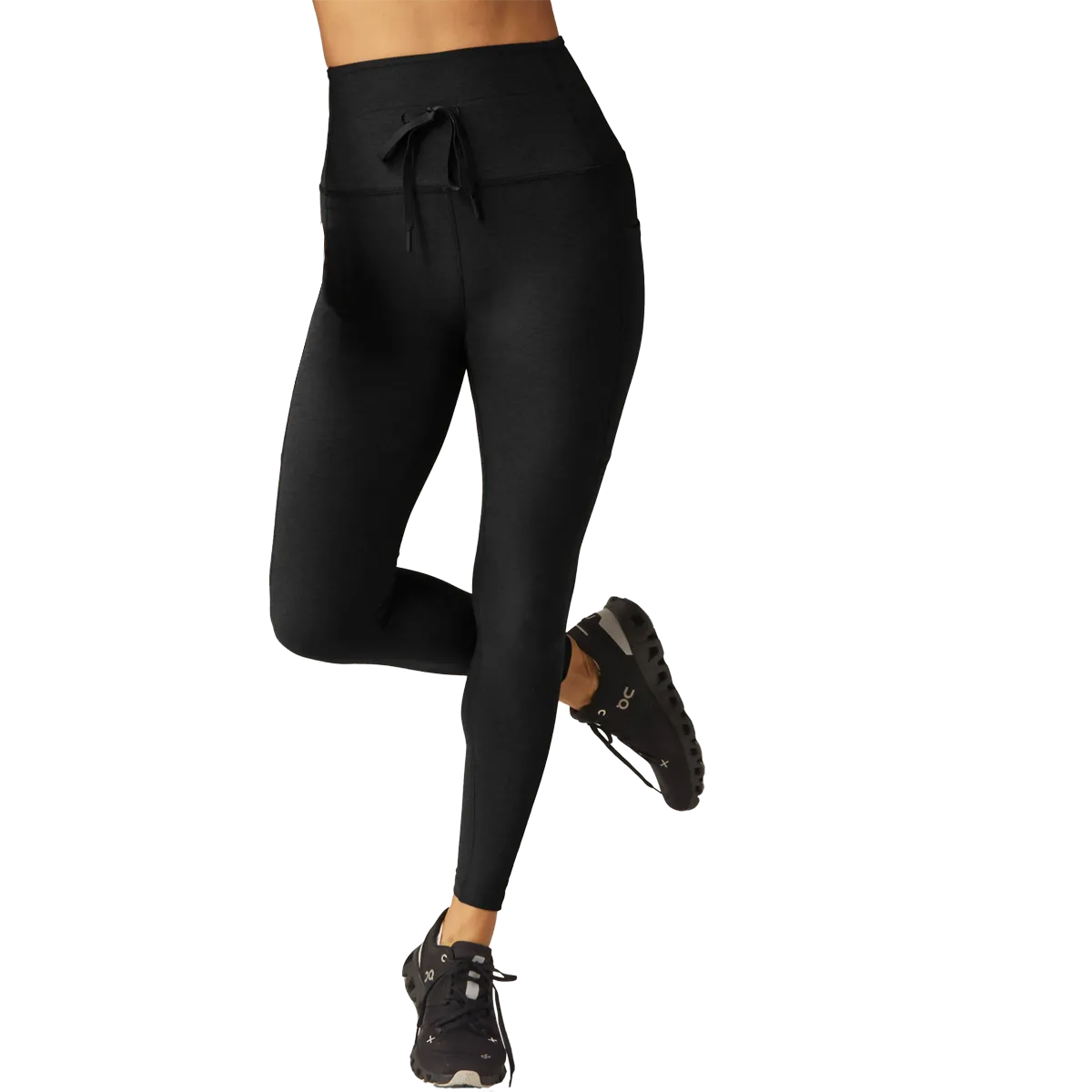 Slim Edge Women's Spacedye Go Pocket Midi Legging Tagless Labeling Eco Friendly Blend