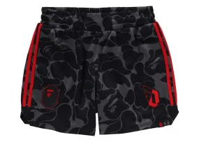 Bape X Adidas Dame Mesh Shorts Black Comfortable Feel Layered Look