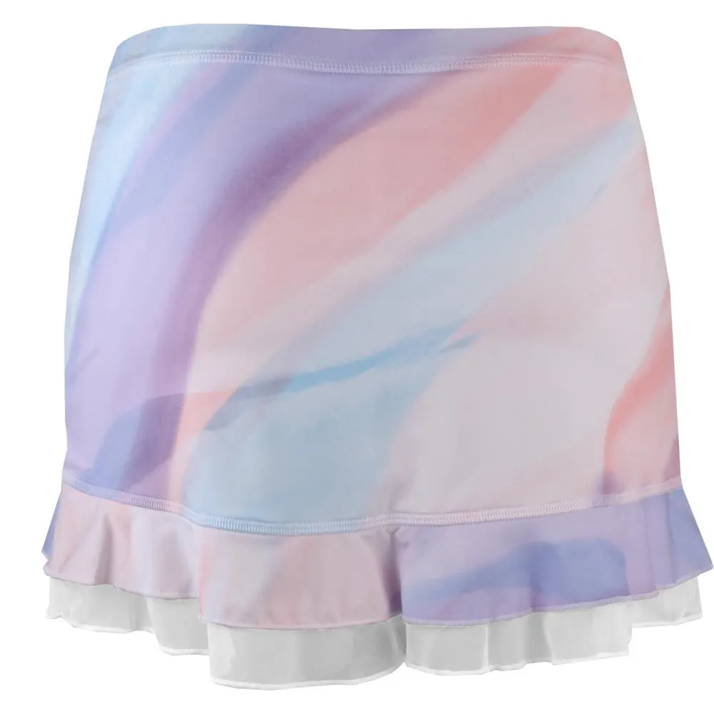 Suede - Like Sofibella Girls Watercolor Ruffle Skort - Watercolor