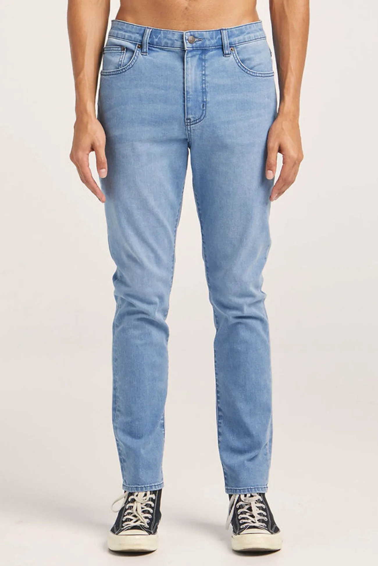 R2 Slim Jean Super Duper Blue Eco Friendly Dye Process Double Layered Knees
