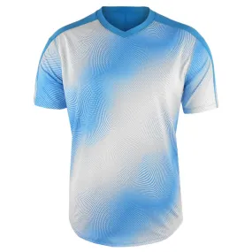 Precision Sewing Luxurious design slim SB Sport Men's Energy Dots Short Sleeve - White/Blue