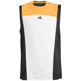 Trendy adidas Girls Pro Tank - White/Spark