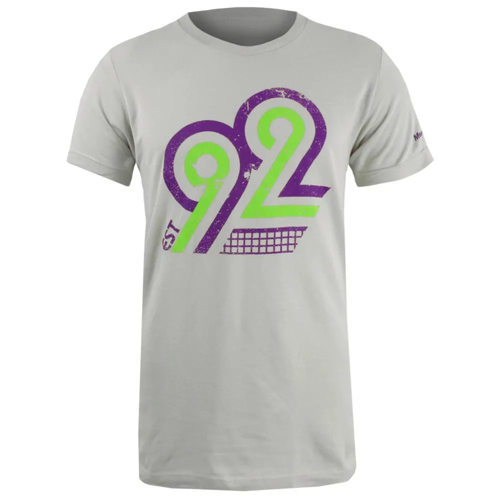 Slip-On Style Merchant of Tennis Unisex 92 Vintage Tee - Silver A line Sewing