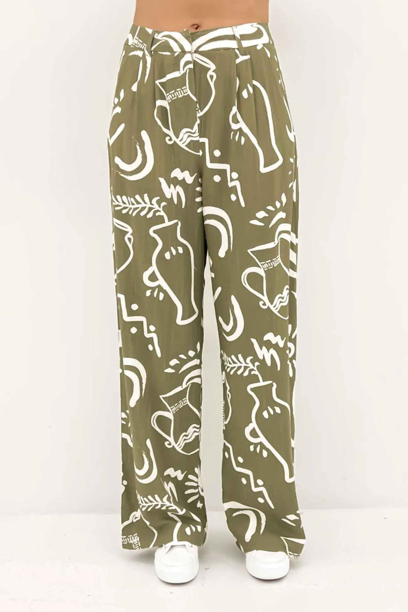 Greta Pant Bronte Sage HighRiseWaistband