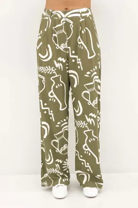 Greta Pant Bronte Sage HighRiseWaistband