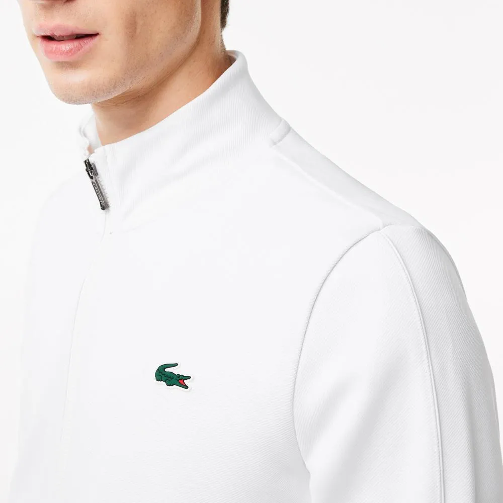 short sleeves slip-resistant Lacoste Men's Sport Full Zip Jacket - White