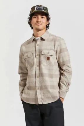 Bowery Heavy Weight Long Sleeve Flannel Off White Cinder Grey Team Building