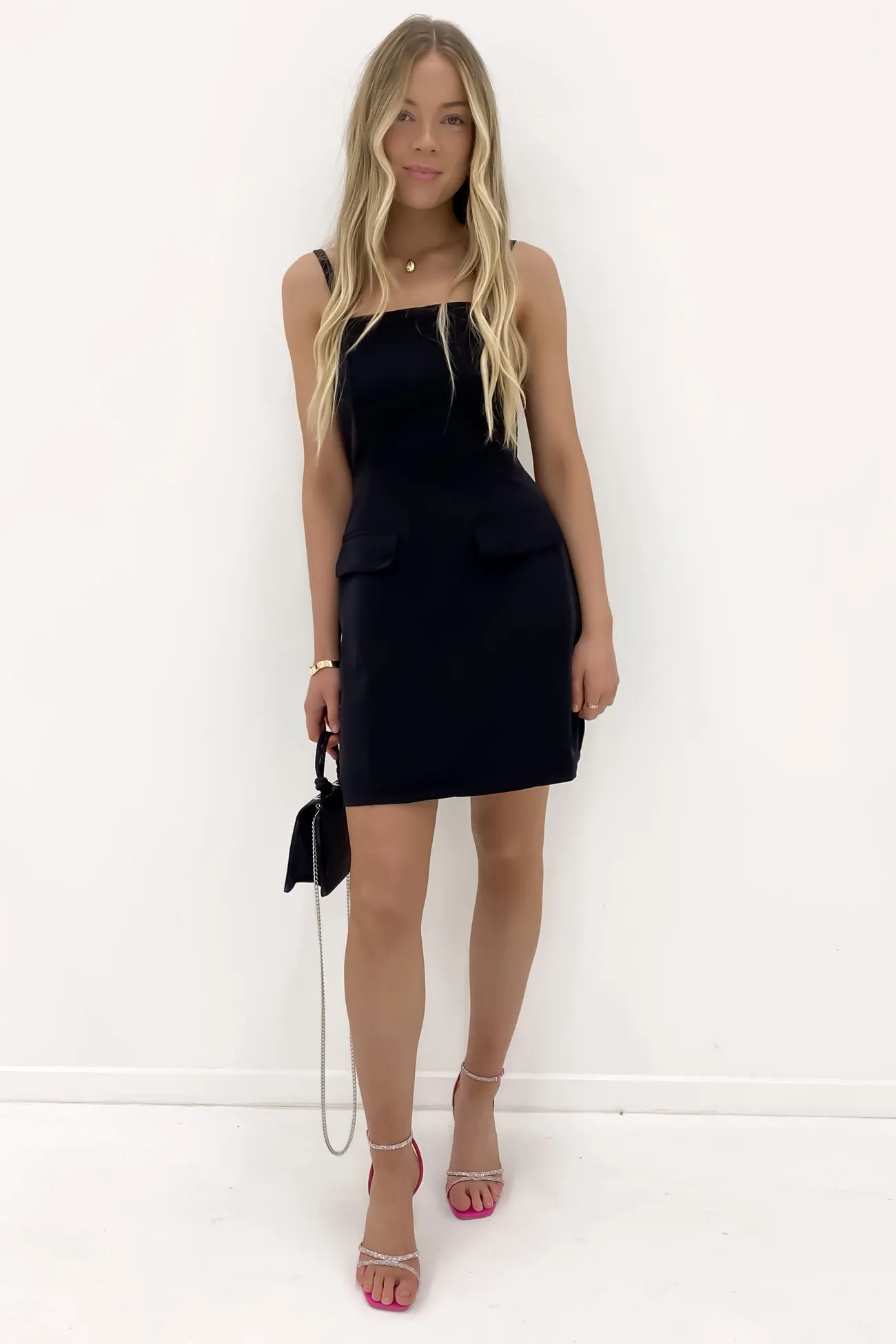 Ingrid Mini Dress Black Gentle Shine