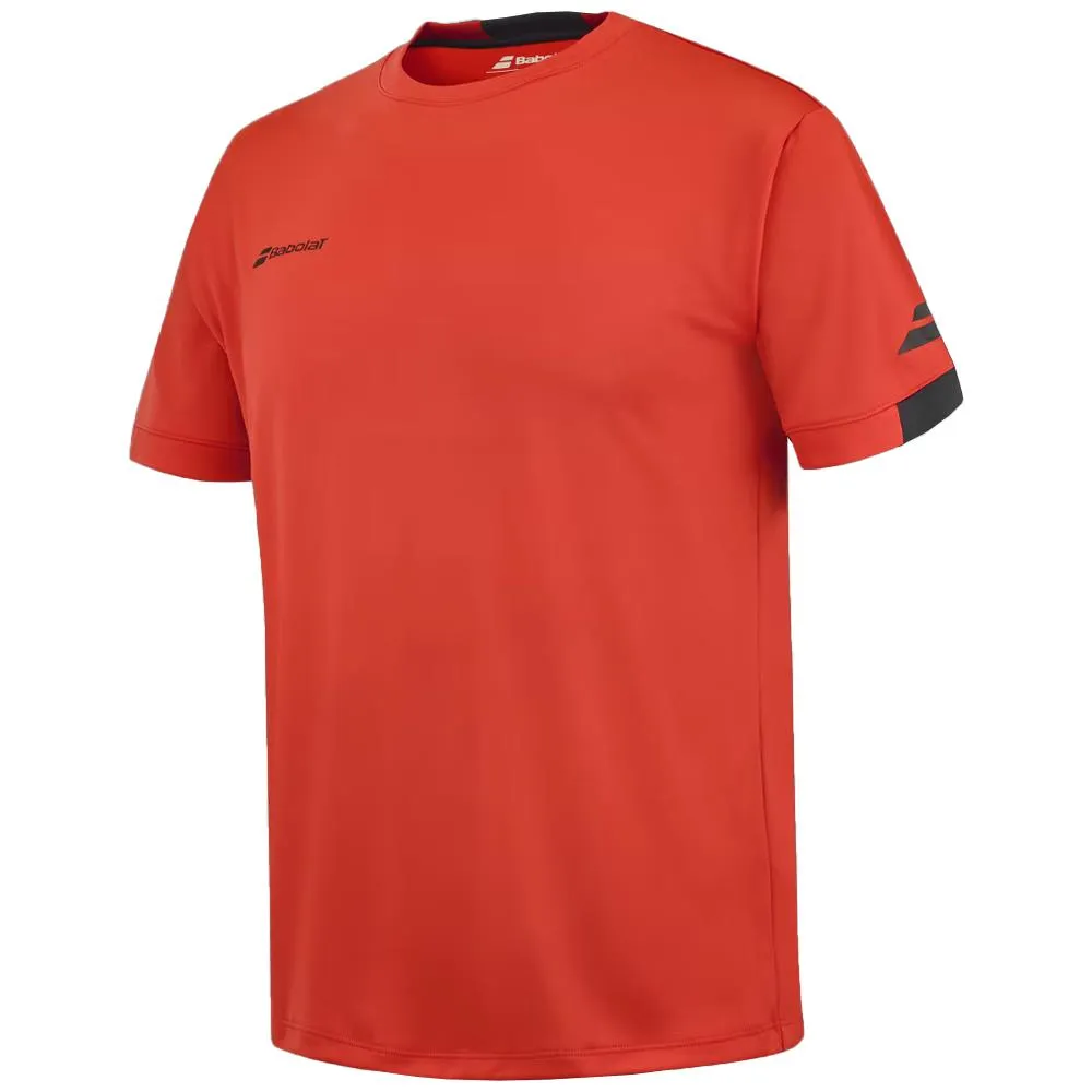 Trendy Style Babolat Boys Play Crew Neck Tee - Fiesta Red