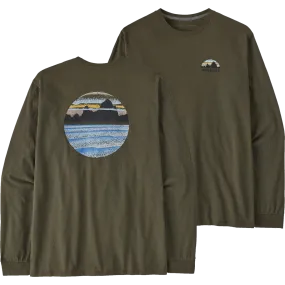 Trendy Layering FlexibleCollarOptions Men's Long Sleeve Skyline Stencil Responsibili-T