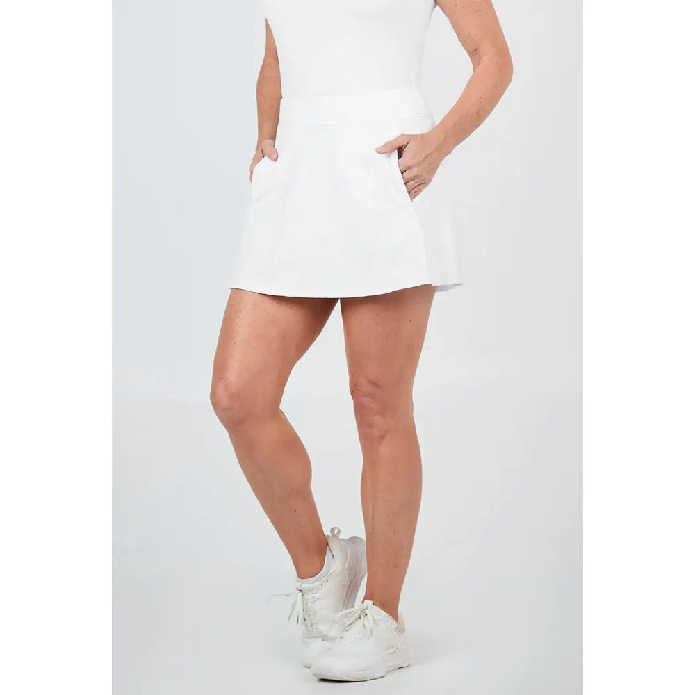 Smooth Finish Sofibella Women's Tr??s Blanc 15" Skort - White Everyday Wear