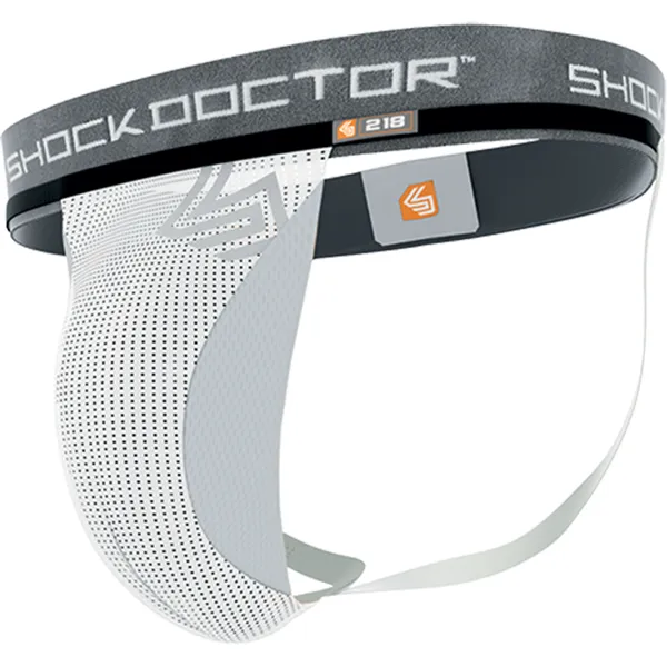 Core Supporter w/Cup Pocket - White cycling clothing