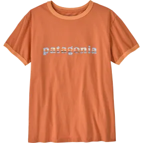 Women's '73 Text Logo Org Ringer Tee AntiStatic Treatment FadeResistant Dye