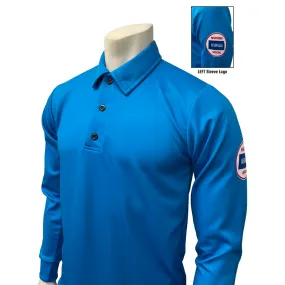 Fashion Statement Kansas Logo Men's Long Sleeve Blue Volleyball Shirt