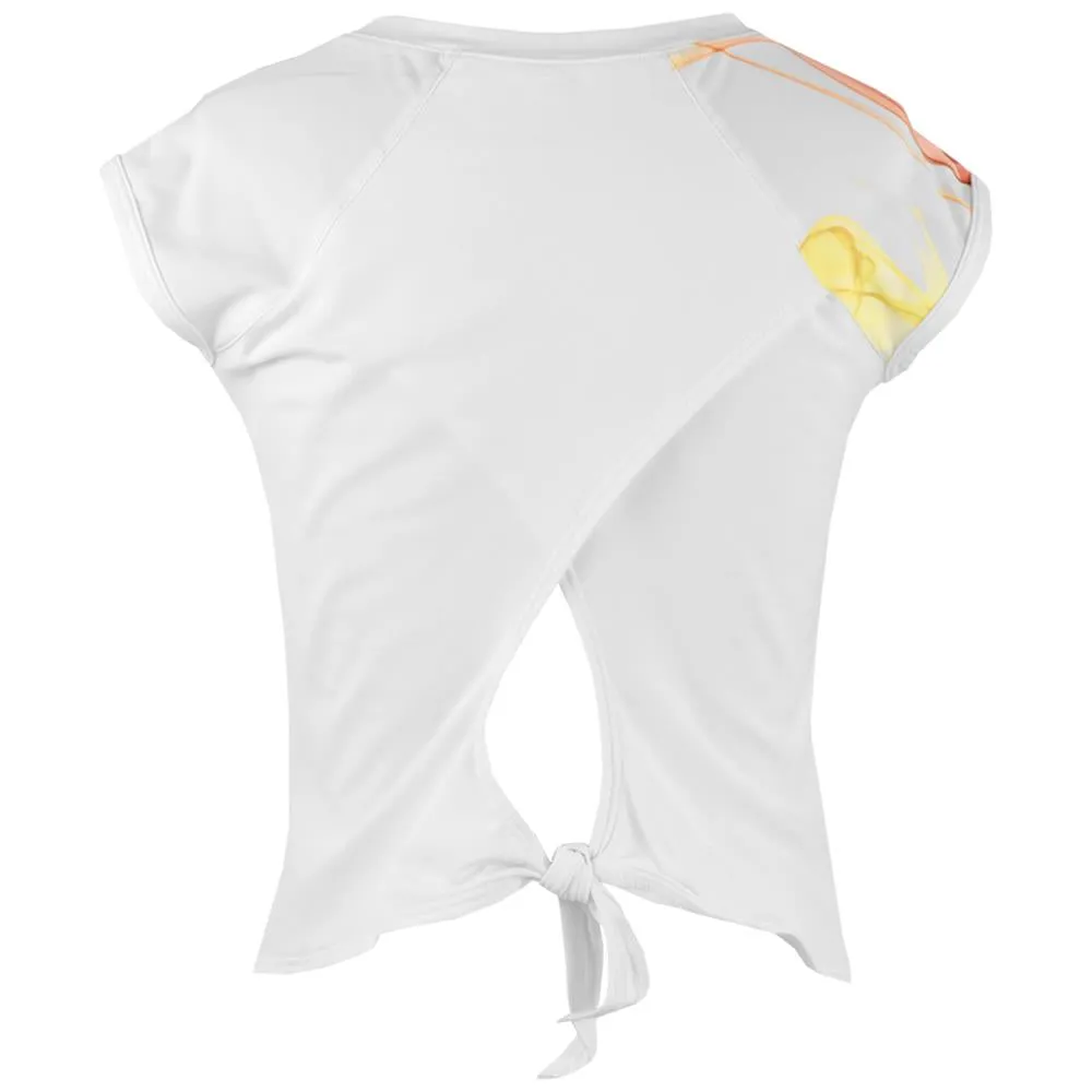 Sofibella Girls Spectrum Cap Sleeve - White/Spectrum Strapped Easy - to - wear